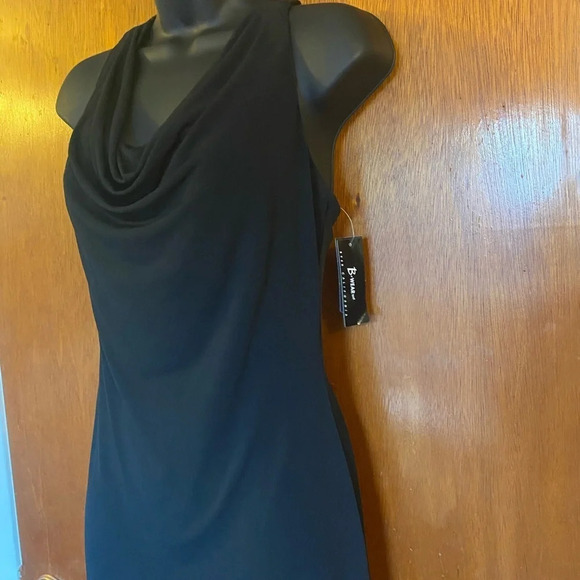 🆕 B Wear Too Black Racer Back Dress with Sequin Back - Picture 9 of 13